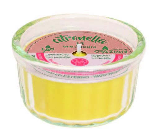 Citronella Geurkaars | Cocotte | Ø 8,5 cm | 12 uur brandtijd