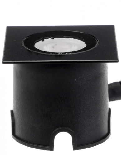 LED-grondspot Sus Small Terra Vierkant Zwart 2.5 24V