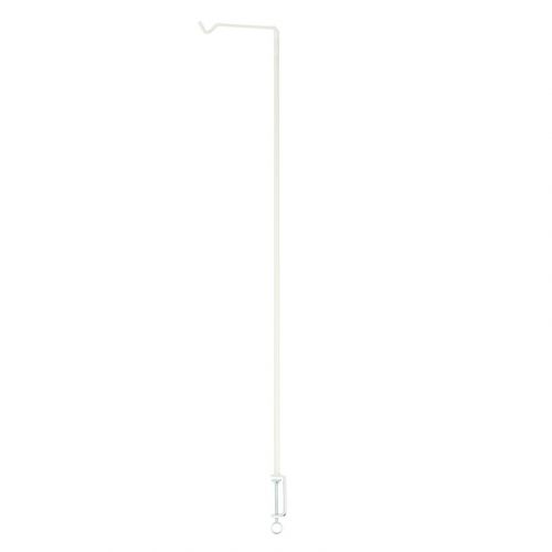 Esschert Design | Tafelhaak met klem | Staal | Wit | 112x22cm