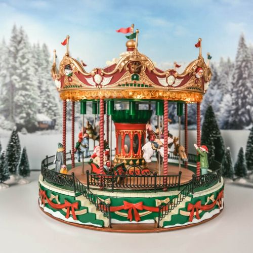 LEMAX Santa Carousel | met 4.5V Adapter
