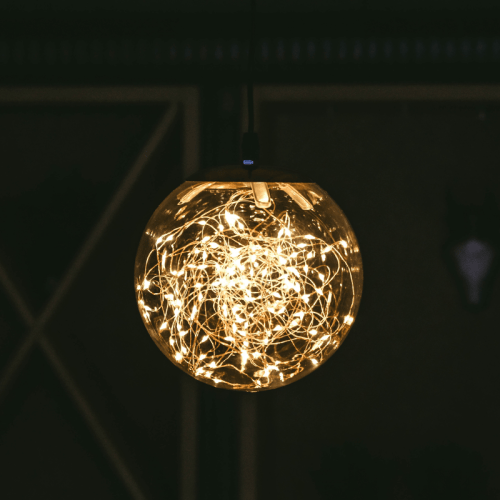 LED Bol Smokey Kerstverlichting | 80 LEDs Knipperfunctie | Ø 18 cm | Classic Warm Wit | Anna's Collection