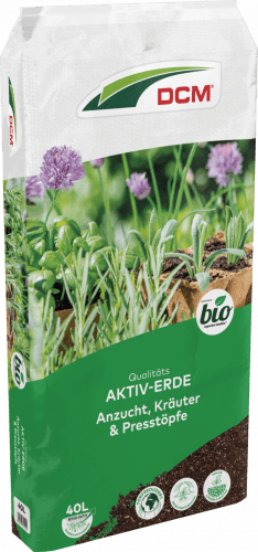 CUXIN DCM | Tuin actieve grond voor teelt, kruiden & perspotten | 40 liter