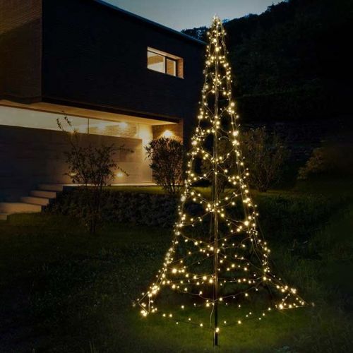 Kerstboom voor buiten | 3m | 480 LED's | Warm wit, sprankelend en kleurrijk in 1