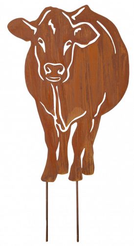 Badeko | Tuinbeeld koe Eva | Cortenstaal | 60x37cm