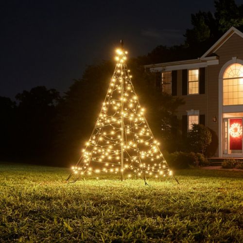 Fairybell-kerstboom | 200 cm | 300 LED's | Warmwit | inclusief mast