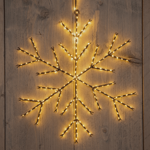 LED Sneeuwvlok Metaal Kerstverlichting | 380 LEDs | 37 cm | Classic Warm Wit | Anna's Collection