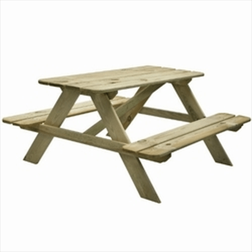 Picknicktafel voor kinderen van geïmpregneerd grenenhout | 90x90x50cm