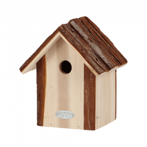 Esschert Design | Vogelhuisje Pimpelmees met schorsdak | 20x18x31 cm