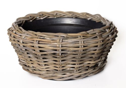 Drypot  Rattan Grijs Ø 32 | Hoogte 14 cm