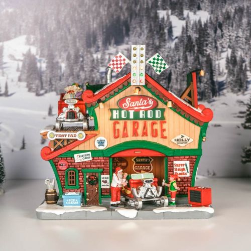 LEMAX Santa's Hot Rod Garage | met 4.5V Adapter