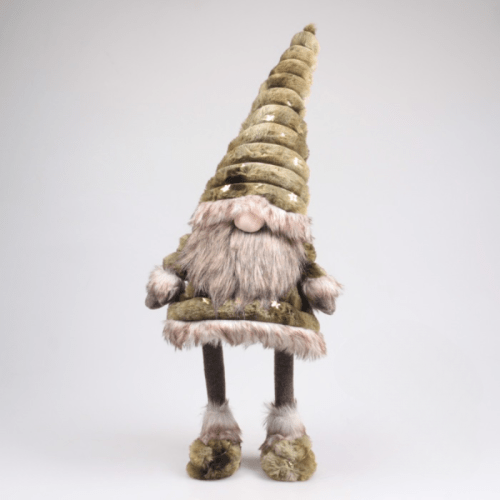 Kerstkabouter Toby staand | Groen | 29x20x68 cm