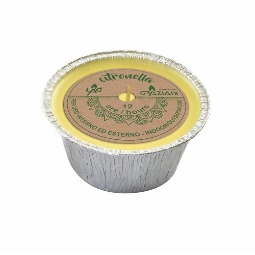 Citronella Geurkaars | FreeNight Alu | Ø 8 cm | 12 uur brandtijd