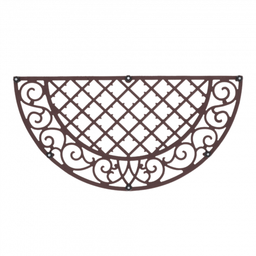 Esschert Design | Deurmat halfrond ruit | Gietijzer | 67x34x2 cm