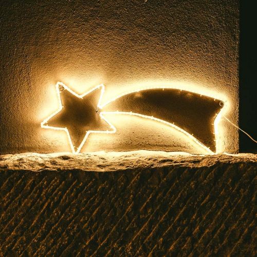 Kerstverlichting voor buiten vallende ster | 180 LED's | Warm wit