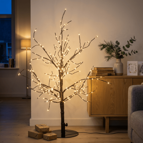 LED Boom Zwart Kerstverlichting | 240 LEDs Knipperfunctie | 60 cm | Classic Warm Wit | Anna's Collection