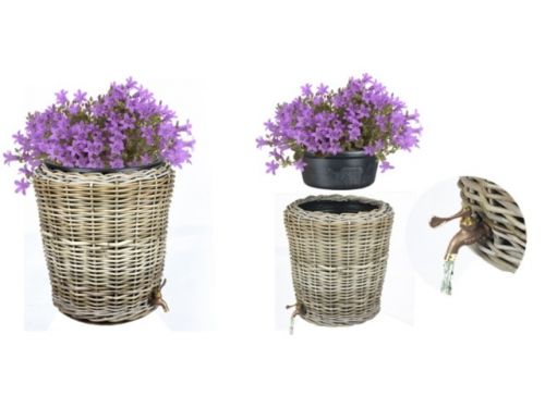 Regenton Rattan | Grijs | 45x37x50 cm | 40 L