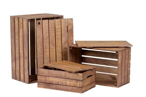 "Lattenkist & Deksel Set – Bruin"