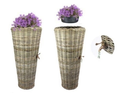 Regenton Rattan | Grijs | 49x30x107 cm | 50 L