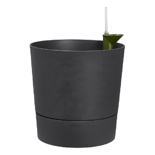 Elho | Greensense Aqua Care Bloempot | Ø30cm | Houtskool grijs