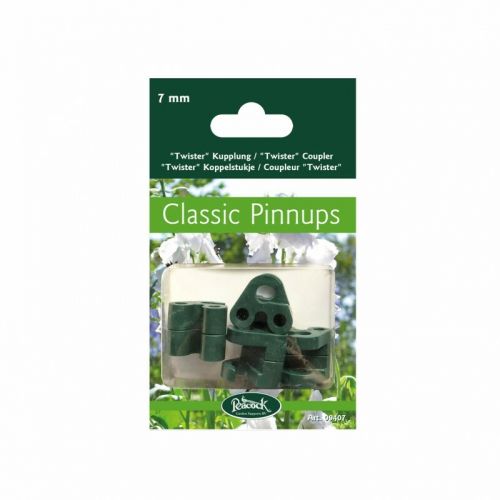 Twister Koppelstukje | Ø 7 mm | 4 stuks | Peacock