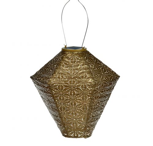 LUMIZ solar lampion | Diamant | Sashiko | goud | Ø28 cm