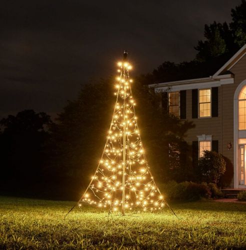 Fairybell kerstboom voor alle oppervlakken | 200 cm | 240 LED's | Warm wit met glitters
