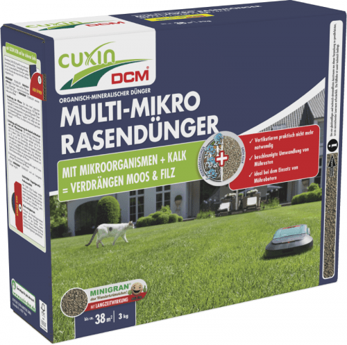 CUXIN DCM | Multi-micro gazonbemesting | 3kg voor 38m²