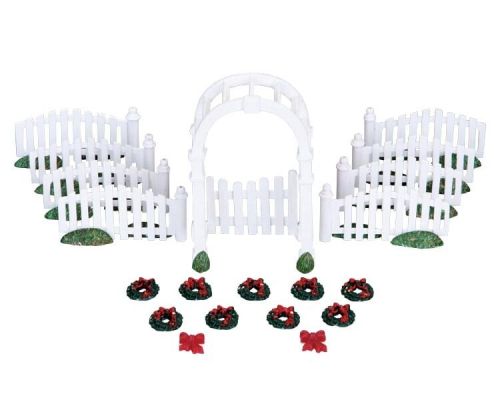 LEMAX Plastic Arbor & Picket Fences | Set van 20
