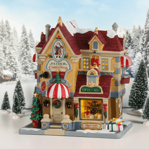 LEMAX Father Christmas Gift Shop | met 4,5V-adapter