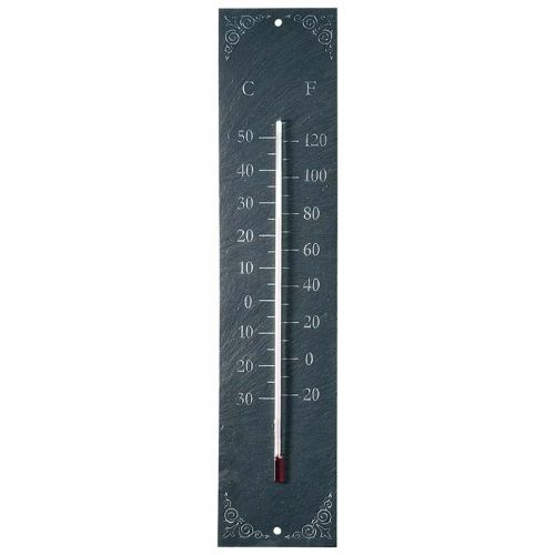 Esschert Design | Leisteenthermometer | Klassiek | 45x10cm