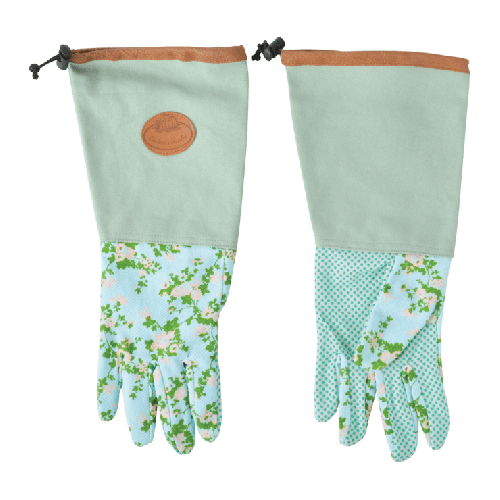 Esschert Design | Handschoenen met rozenprint | Polyester | 38x17cm