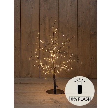 LED Boom Zwart Kerstverlichting | 240 LEDs Knipperfunctie | 60 cm | Classic Warm Wit | Anna's Collection