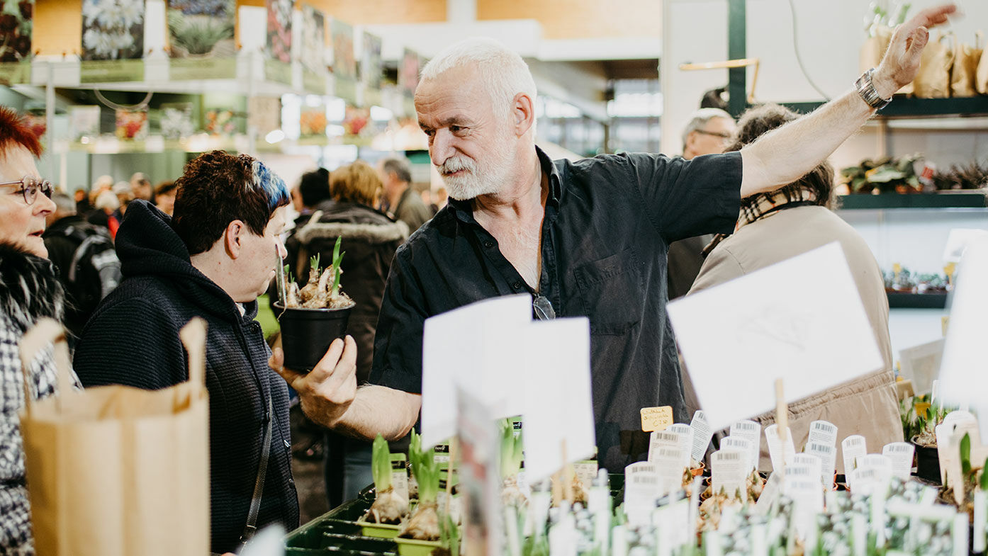 Verkaufsgespräch auf der Messe
