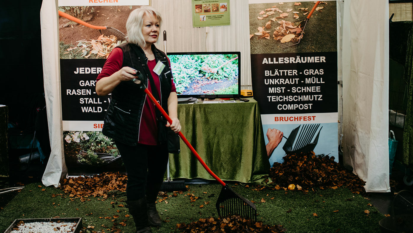 Präsentation auf einer Messe